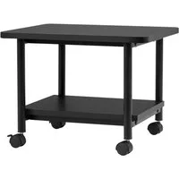 COSTWAY Druckertisch, 2 Ebenen, mit 4 Rollen und 1 Ablage, 45 kg, 49x40x37cm