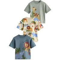 Next T-Shirt T-Shirts mit Applikation, 3er-Pack (3-tlg)