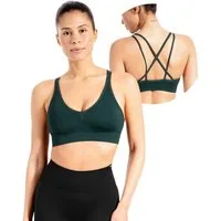 Smilodox Sport-BH Katrin, Crop Top V-Ausschnitt Fester Halt Fester Halt Yoga Alltag Sport Bra Atmungsaktiv ohne Bügel Fitness Gym Scrunch Bustier