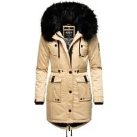 Navahoo Wintermantel Luluna Prc edler Parka mit großer Kunstfellkapuze