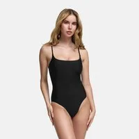 cfab (creamy fabrics) Badeanzug Square Neck Soft Sculpt Swimsuit-Schwarz-XS