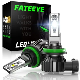 FATEEYE A700-F1 DC 9V-18V Car LED Headlight Bulbs 10000LM/ Pair for Car Modification 6500K Front LED Headlamp High Low B