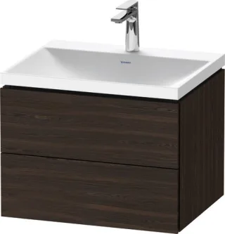 Duravit L-Cube c-shaped Set wandhängend Nussbaum gebürstet Matt 600x480x480 mm - LC6950O69690000 LC6950O69690000
