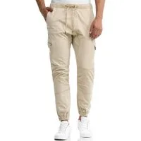 Indicode Cargohose INLevi mit seitlichen Cargotaschen und elastischen Bündchen