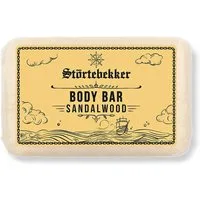 Störtebekker Feste Duschseife - Sandelholz - natürliche Reinigung, plastikfrei, vegan (120g), 1-tlg., natürliche Reinigung, kein Spannungsgefühl, markanter Duft