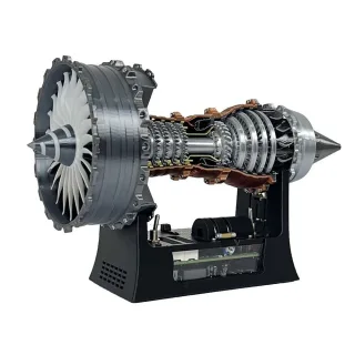 NIKOLATOY 25cm Super RRTrent 900 Turbofan Engine Model with Brushless Motor Pre-Assembled Decoration Science Discovery T