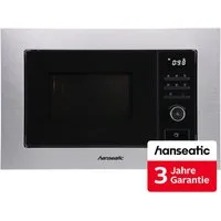Hanseatic Einbau-Mikrowelle AG820B3AT-P0CE40, Grill, Mikrowelle, 20 l, inkl. 3 Jahre Herstellergarantie