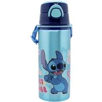 Lilo & Stitch Trinkflasche Trinkflasche 730 ml – Aluminiumflasche mit Strohhalm & Gurt