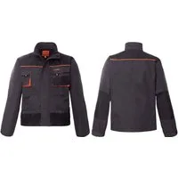 Artmas Arbeitsjacke Arbeitsjacke Sicherheitsjacke Schutzjacke Arbeitsschutz Classic Grau