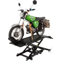 TRUTZHOLM Hydraulikheber Motorradhebebühne hydraulisch 360 kg Breite 50cm Motorradheber, Platzsparende Hebebühne, abnehmbare Auffahrrampe