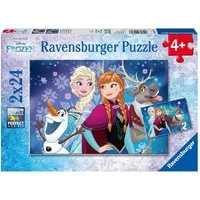 Ravensburger Puzzle Disney Frozen Nordlichter. Puzzle 2 x 24 Teile, 24 Puzzleteile