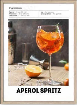 Gerahmtes Bild APEROL SPRITZ