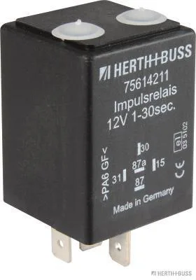 HERTH&BUSS Relais, Arbeitsstrom, 12 V, 15 A, 5 pins - 75614211