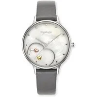 Engelsrufer Quarzuhr Happy Heart ERWA-HEART-LGY1-MS, Armbanduhr, Damenuhr, Lederarmband, analog