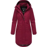 Ragwear Wintermantel Jannisa Coat Klassischer Damen Kurzmantel mit Kapuze