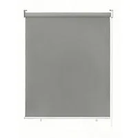Seitenzugrollo Rollo für den Außenbereich, Sonnenschutz, UV-Schutz, FIVMEN, Schraubenmontage, Haken und Ösen, Anthrazit/Grau/Beige