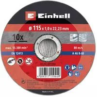 Trennscheibe dünn, Ø 115 x 1,0mm, 10 Stück für Winkelschleifer