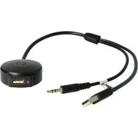 vhbw passend für MINI ab Bj. 01/2004 R56 Fahrzeug / Mobilfunk Audio-Kabel, (30.0 cm)
