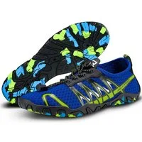 Aqua Speed Gekko Schwimmschuhe Gr. 38 – Blau/Grün + Handtuch inklusive Wasserschuh (Wasserfreundliche Freizeitschuhe – sportlich & stabil zugleich) Weiches Fußbett & stabiler Halt – Komfort bei jedem Schritt