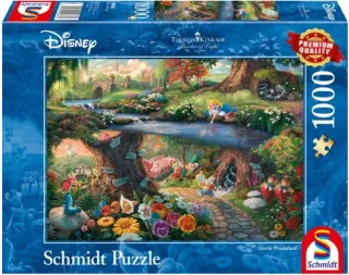 Schmidt 59636 - Thomas Kinkade: Disney Alice im Wunderland (1.000 Teile)
