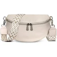 TAN.TOMI Schultertasche Umhängetasche Damen Klein Bauchtasche Damen Stylisch Crossbag, Bauchtasche,Umhängetasche, Echtleder