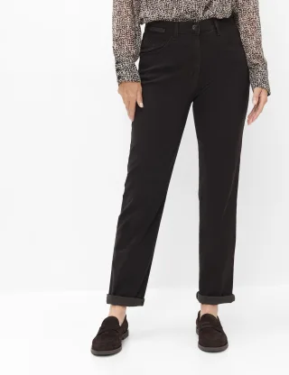 Raphaela by Brax Damen Five-Pocket-Hose Style CORRY, dunkelbraun, Gr. 40K