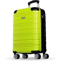 NOWI Hartschalen-Trolley Koffer Hartschalenkoffer mit Zahlenschloss & 8 Rollen Trolley, Zahlenschloss