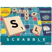 Mattel games Spiel Scrabble Original Holz “2 in 1”