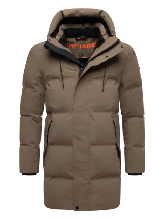 Stone Harbour Herren Winterjacke Darianoo mit Downfree-Steppung & Magnetverschluss