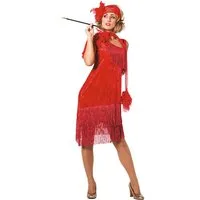 Wilbers Kostüm 20er Charleston Kleid rot