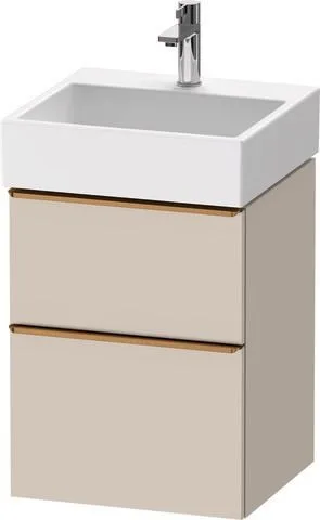 Duravit D-Neo Waschtischunterbau wandhängend Taupe Matt 484x442x625 mm - DE4370004910000 DE4370004910000