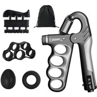 IBETTER Handmuskeltrainer Handtrainer Trainingsset(5er-Pack), Fingertrainer Griffkraft Trainer (Einstellbarer Widerstand 5-100kg, Fingertrainer, Griffkraft Trainer Set, Für Sportler und Wiederherstellung der Hand), Verbesserte Kraft und Grip Handgele