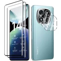 SmartUP Displayschutzglas 2X Schutzglas für Xiaomi Redmi Note 14 Pro Plus 5G Panzerfolie Kamera für Für Xiaomi Redmi Note 14 Pro 5G, kompletter Rundumschutz