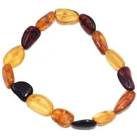 Firetti Armband Schmuck Geschenk Armschmuck Armkette Bernstein Lebensfreude, Made in Germany - mit Bernstein