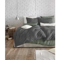 fleuresse Bettwäsche Provence in Gr. 135x200, 155x220 oder 200x200 cm, Halbleinen, 2 teilig, Halbleinen, 50% Baumwolle, 50% Leinen, Gr. 135x200, 155x220, 200x200cm