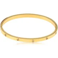 Made by Nami Armreif Edelstahl Armreif Gold Schmuck Damen Gehämmert Geschenke für Frauen, Wasserfest & Verstellbar - Geschenkideen für Frauen oder Mädchen