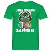 Spreadshirt T-Shirt Guten Morgen Ganz Dünnes Eis Männer T-Shirt (1-tlg)