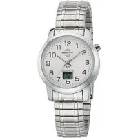 MASTER TIME Funkuhr Basic MTLA-10307-12M, Armbanduhr, Quarzuhr, Damenuhr, Datum, Flexband, Zugband