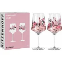 Ritzenhoff Gläser-Set Sommersonett Sprizz 2er Set (R. Richter) F24, Kristallglas, 20,3 x 10,1 x 26,6 cm