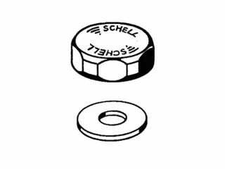 Schell Verschlusskappe komplett für SchellOMAT WC-Spülarmatur chrom 258150699