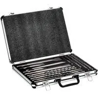 SDS-plus Bohrer-/Meisselset SP, 17-teilig, Meißel- & Bohrer-Satz im Alukoffer
