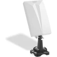 Xoro HAN 600 DVB-T2 Antenne mit Verstärker LTE Filter für Innen/Außen Innenantenne (DVB‑T2, FM, VHF, UHF, DAB, DAB+, für Innenbereich, Außenbereich, Verstärkung: 20 dB), Aktive DVB‑T2 Antenne mit LTE‑ und Rauschfilter, innen & außen nutzbar