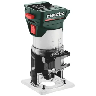 Metabo Akku-Kantenfräse FMV 18 LTX BL 8 - Spannzange 1/4 Zoll, metaBOX 145 L - 601742830
