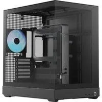 V2-F-BK-v1, Tower-Gehäuse schwarz, Tempered Glass x 3