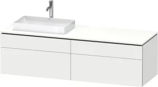 Duravit L-Cube Konsolenwaschtischunterbau wandhängend Weiß Matt 1620x550x482 mm - LC4871L18180000 LC4871L18180000