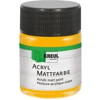 C. KREUL Acrylfarbe KREUL Acryl Mattfarbe goldgelb 50ml Glas