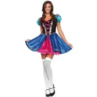 Leg Avenue Prinzessin-Kostüm Frozen Anna Kostüm für Frauen, Märchenhaftes Outfit im betörenden Dirndl-Look