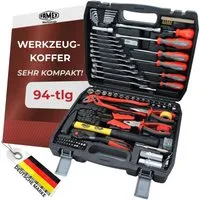 FAMEX Werkzeugset 144-50 Werkzeugkoffer bestückt, (Werkzeugkasten, 89-tlg., Werkzeugkiste), Werkzeug Satz, CV Stahl, Auto