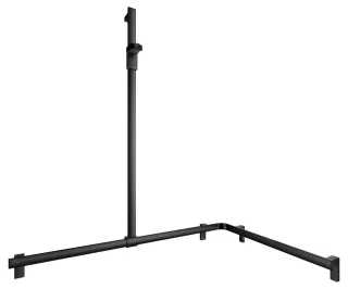 KEUCO AXESS Eck-Duschhandlauf 90° mit Brausestange, Metall, B: 85 H: 130,1 T: 115 cm, 35015370302 35015370302