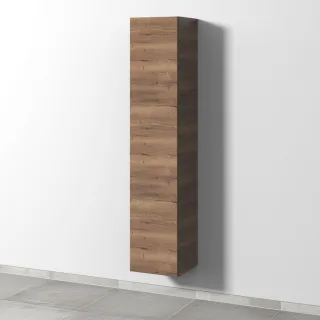 Sanipa 3way Hochschrank mit 1 Tür, Eiche-Tabak SM10850